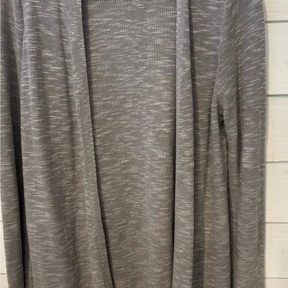 J. Jill Heathered Gray Open Cardigan - Picture 3 of 9
